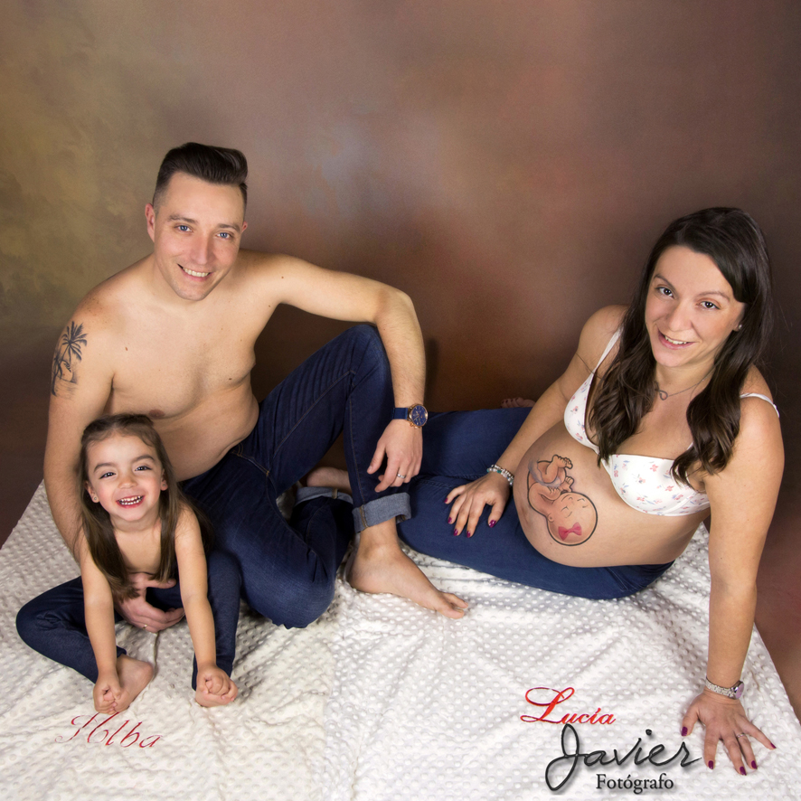 foto embarazo familia