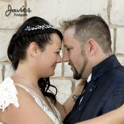 foto novios antes del beso